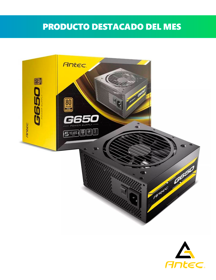 FUENTE 80 PLUS ANTEC ATOMG650